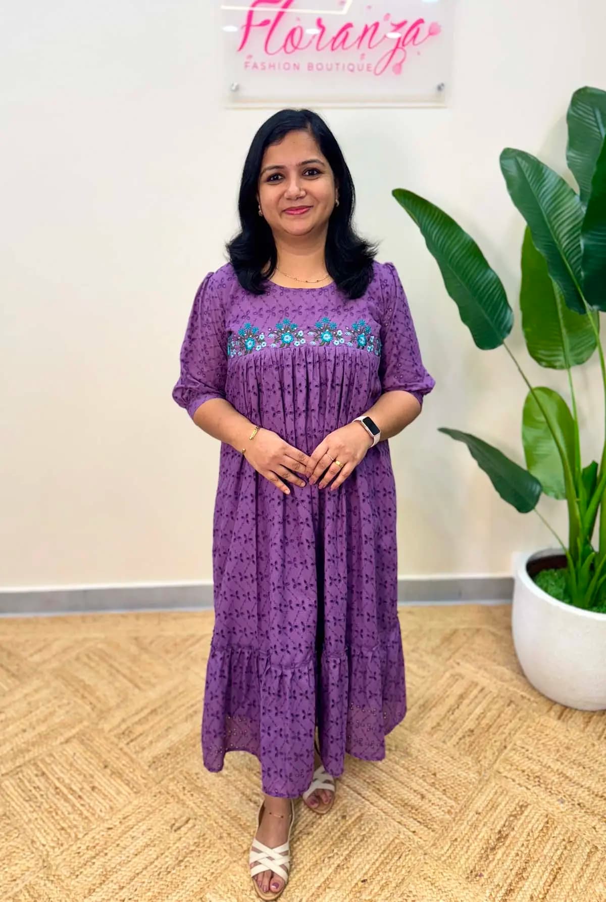 Hakoba Frock - Lavender