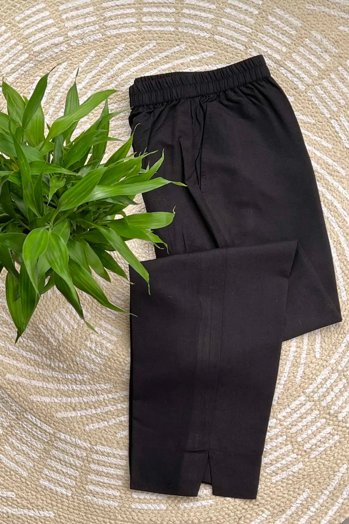 Our Own Brand Premium Bottom in Thar Laffer Cotton - Jet Black