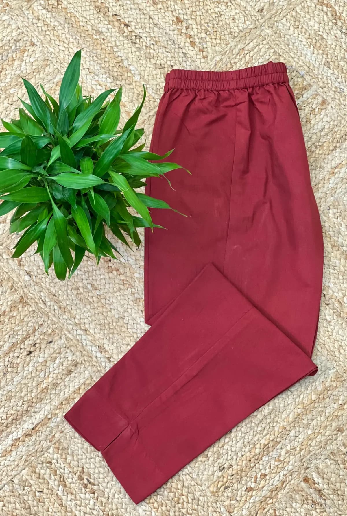 Our Own Brand Premium Bottom in Thar Laffer Cotton - Dusty Maroon