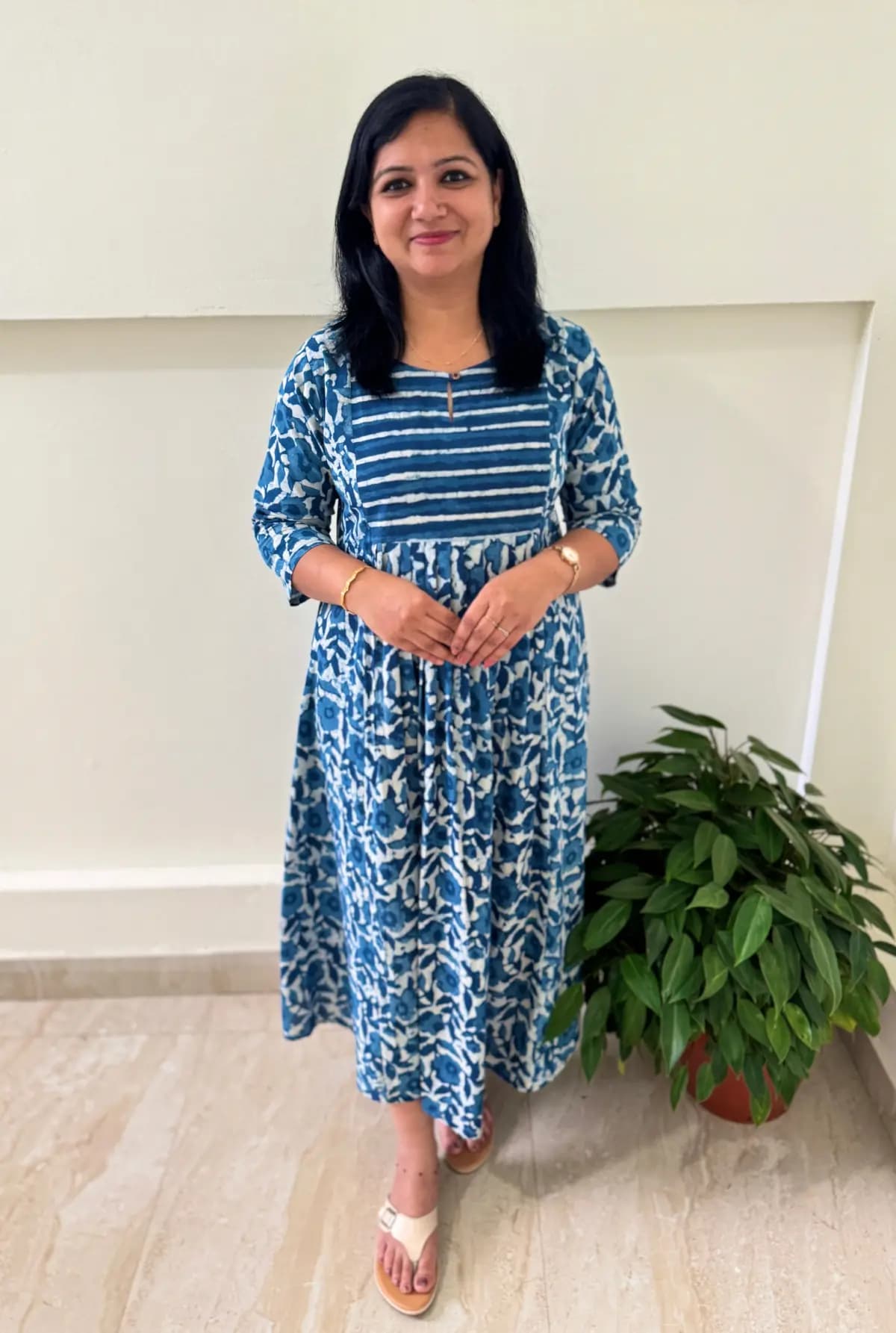 Kurti in Cotton - Indigo