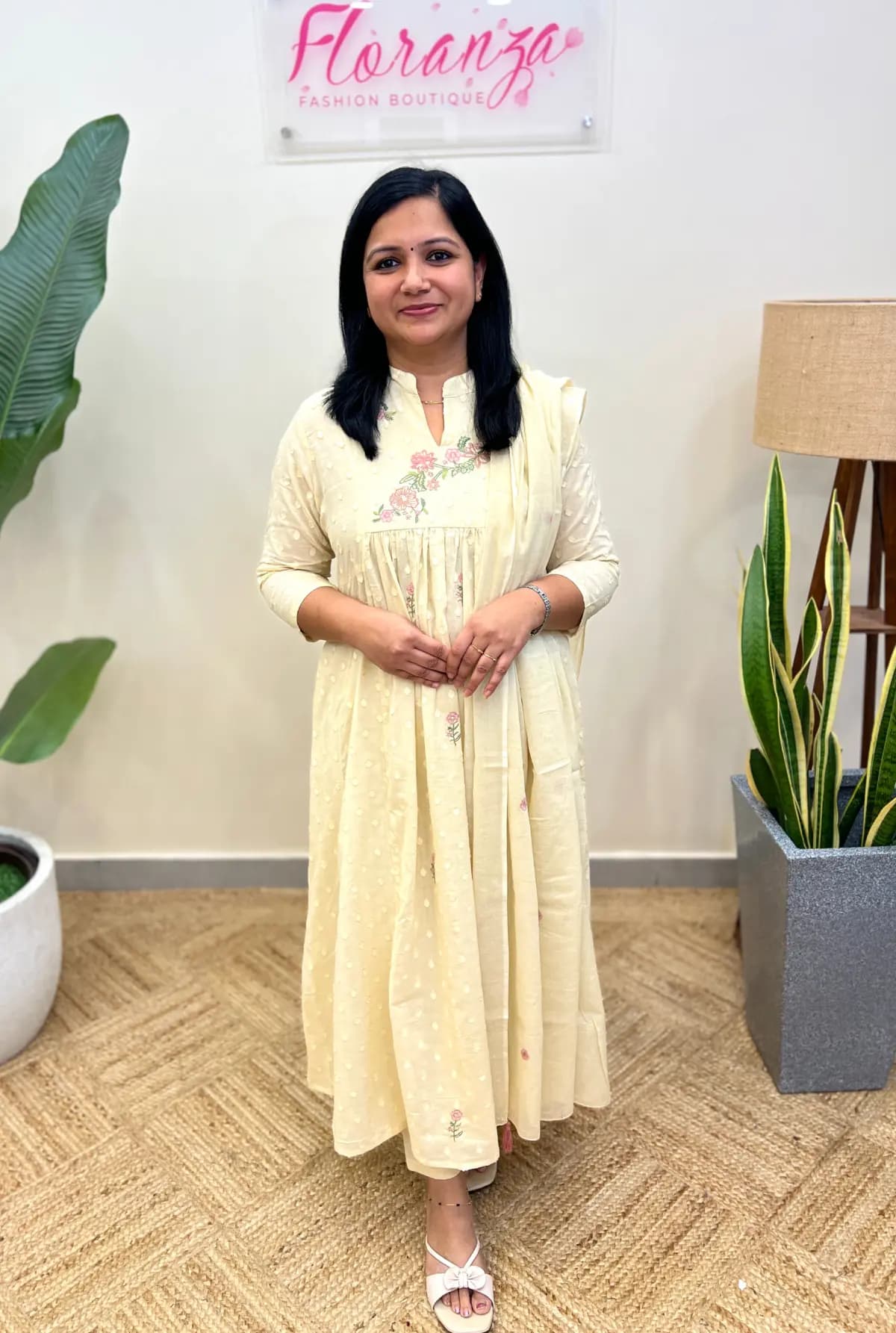 Premium 3 Piece Set in Soft Mul-Cotton - Beige