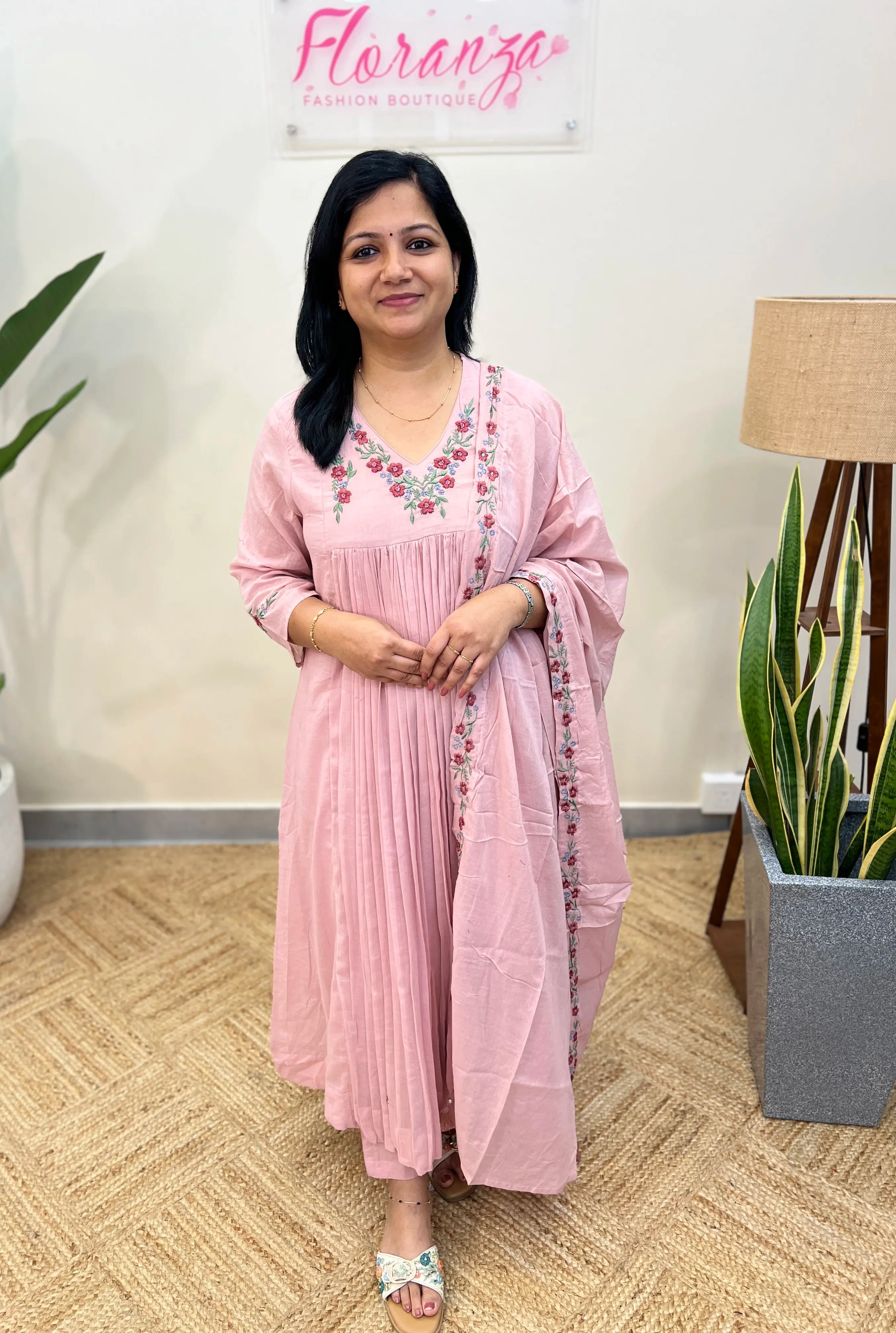 Mul-Cotton 3 Piece Set - Nude Pink