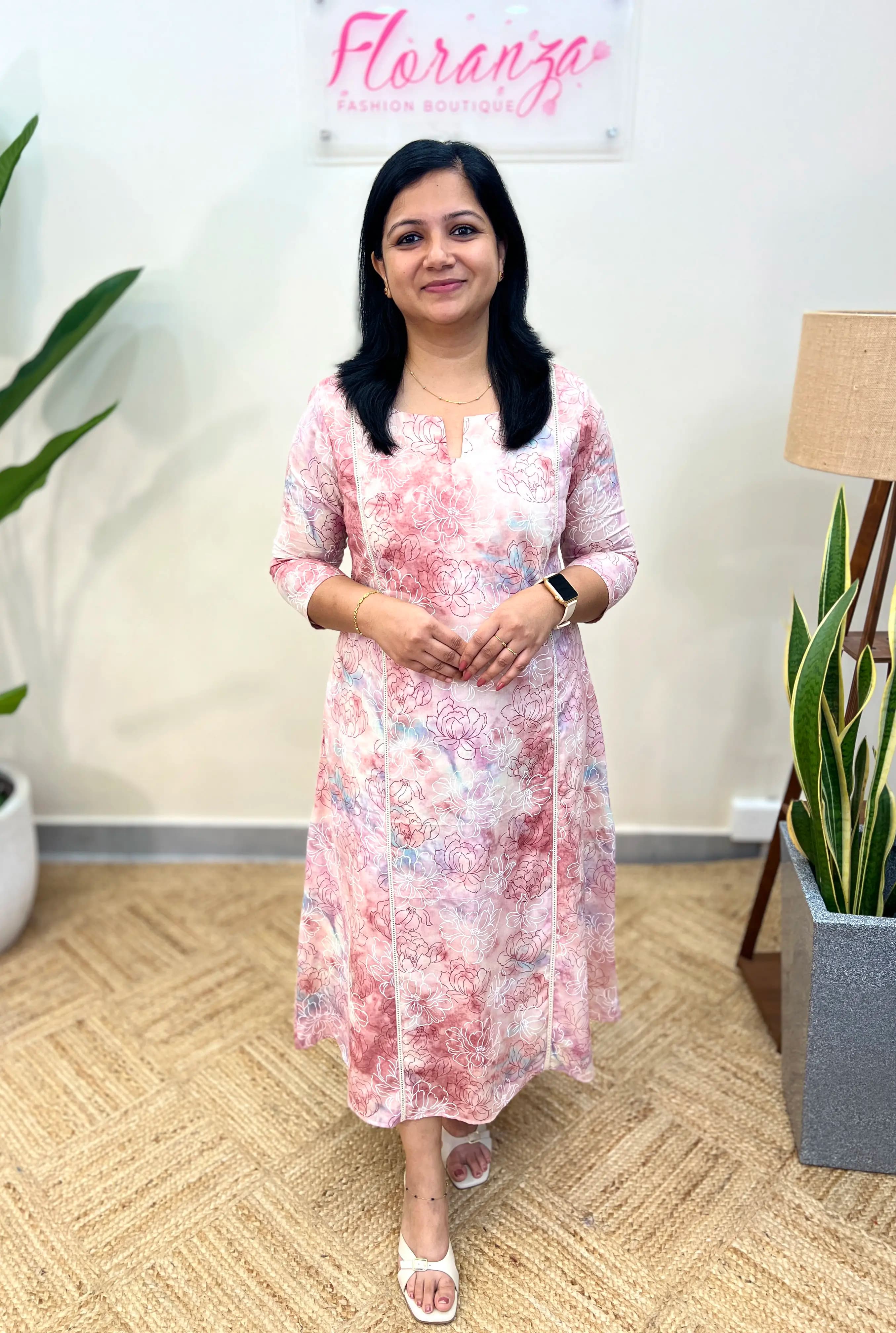 Florista Aline Kurti in Premium Cotton - Multi Colour Prints