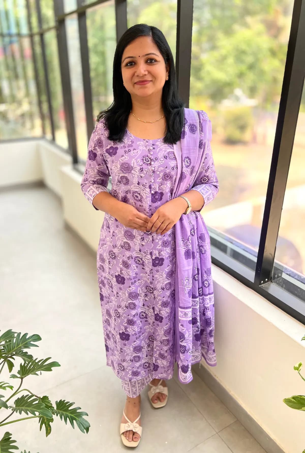 Florista 3 Piece Set In Cotton - Lavender