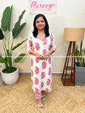 2 Piece Set in Cotton - Orange Peach (3969A) - Orange Peach / L