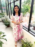 3 Piece Set In Jaipur Cotton - 3651 - Pink / M