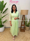 3 Piece Set in Mul Cotton - Light Pista Green (4038B) - Light Pista Green / M