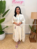 3 Piece Set in Mul Cotton - Off-white (4061D) - Off-White / M