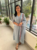 3 Piece Set in Mul Cotton - Powder Blue (4144G) - Powder Blue / M