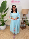 3 Piece Set in Pure Cotton - Baby Blue (4057C) - Baby blue / S