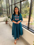 3 Piece Set in Soft Cotton - Teal Blue - TEAL BLUE / M