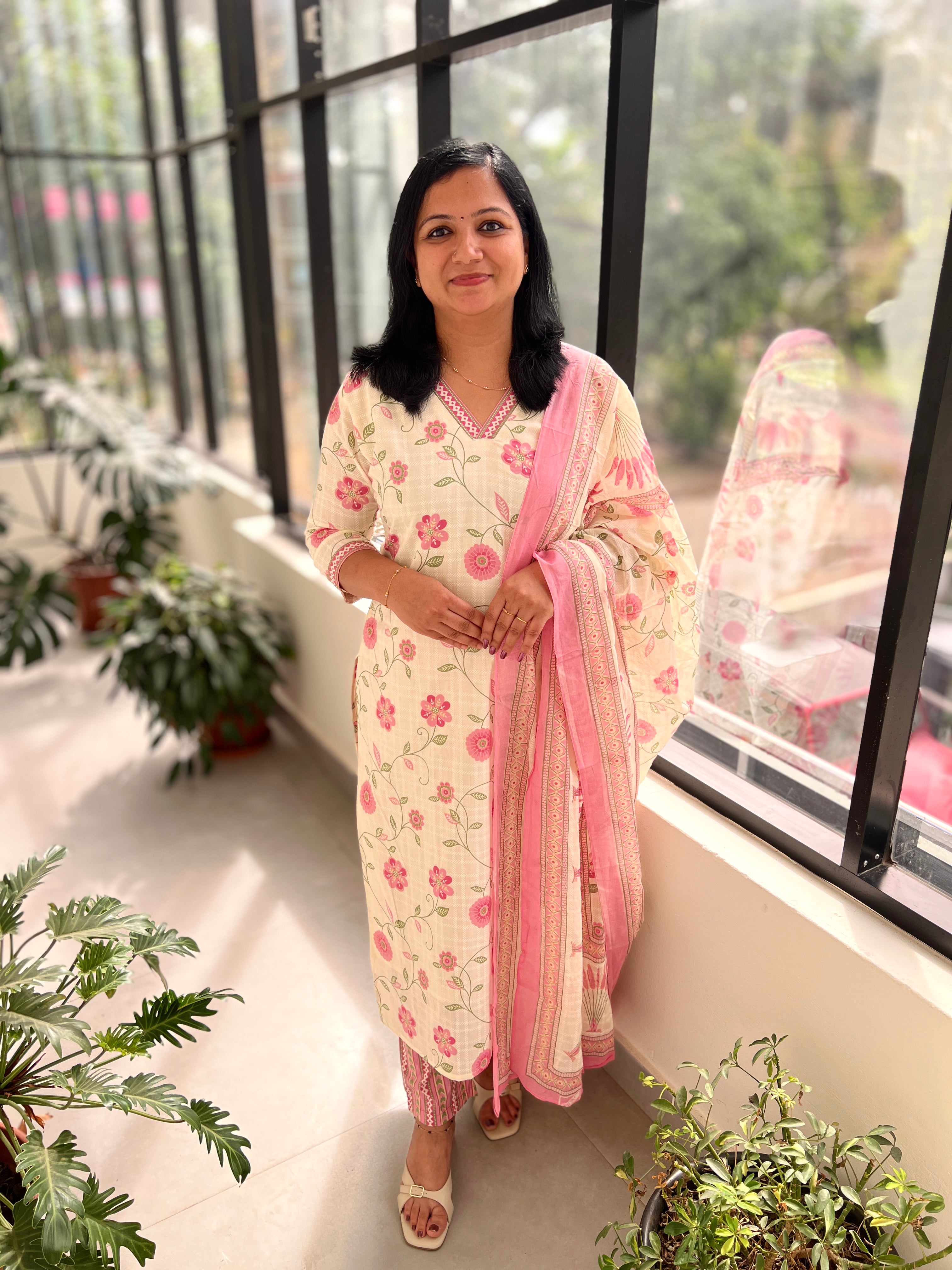3 Piece Set In Jaipur Cotton - 3701