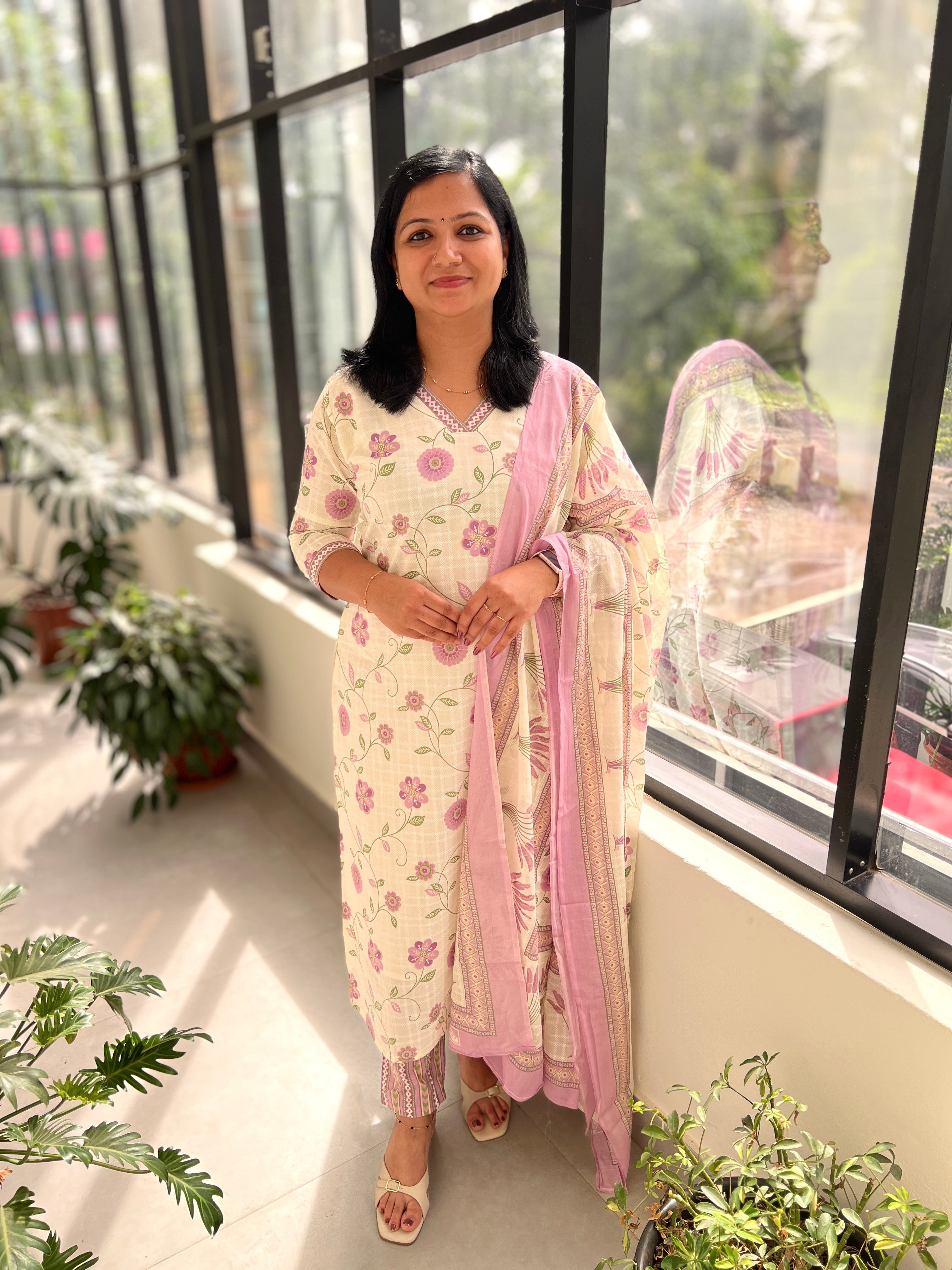 3 Piece Set In Jaipur Cotton - 3701