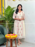Florista Onam Special Kurti in Mul-Chanderi - (3811A)