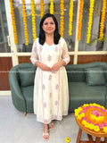 Florista Onam Special Kurti in Mul-Chanderi - (3811B)