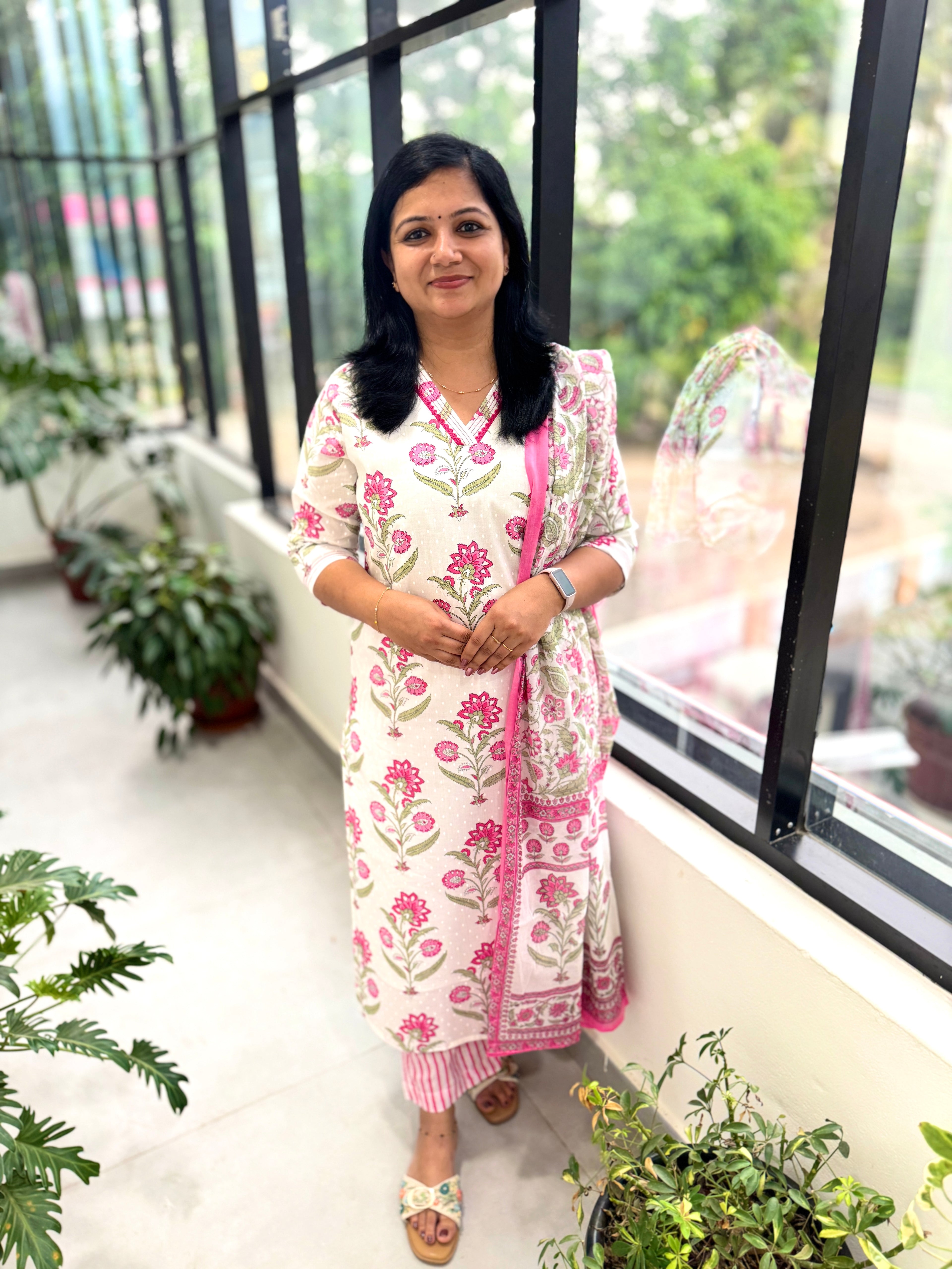 3 Piece Set In Jaipur Cotton - 3651