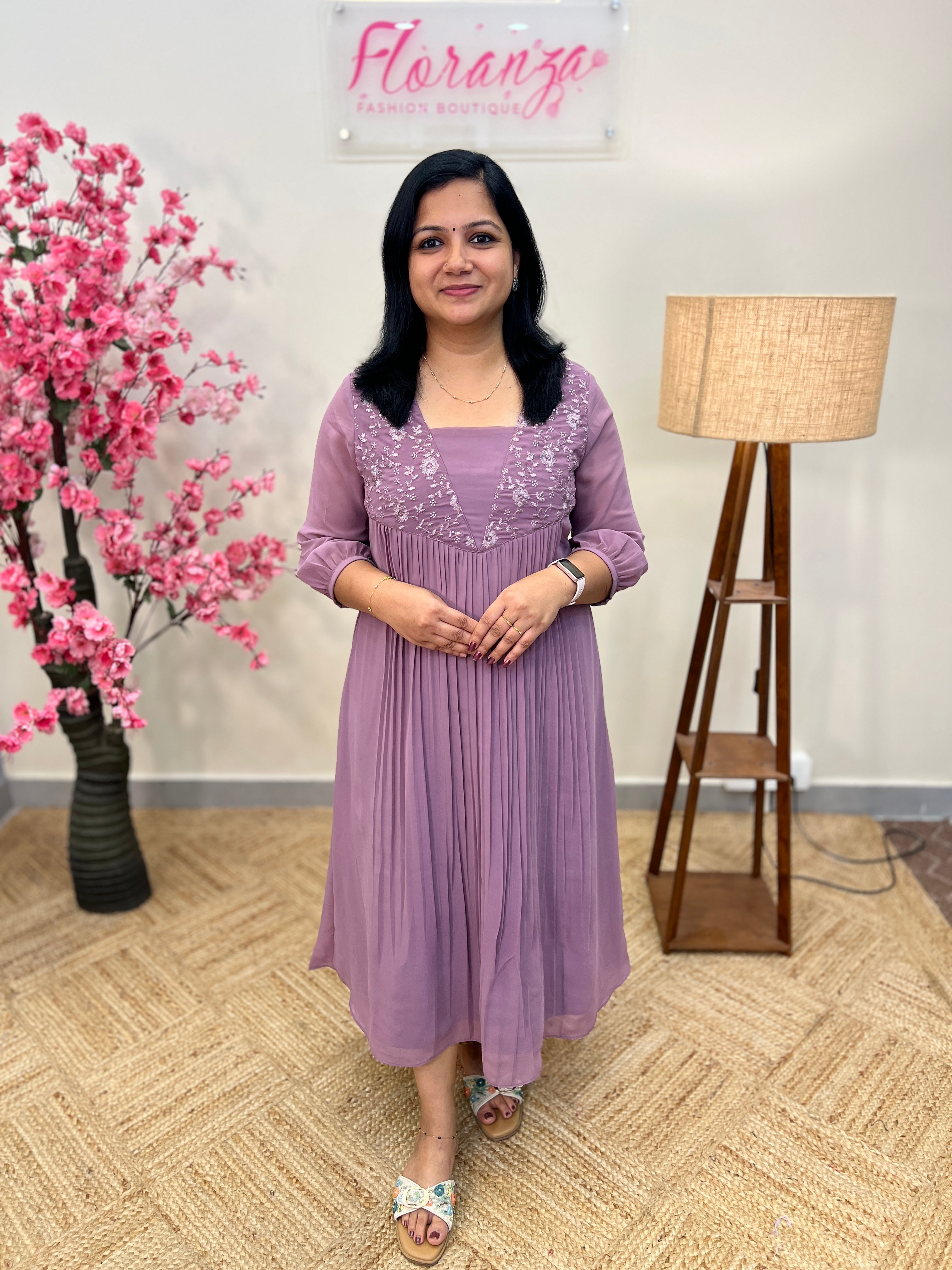 Florista Kurti in Georgette - 3795