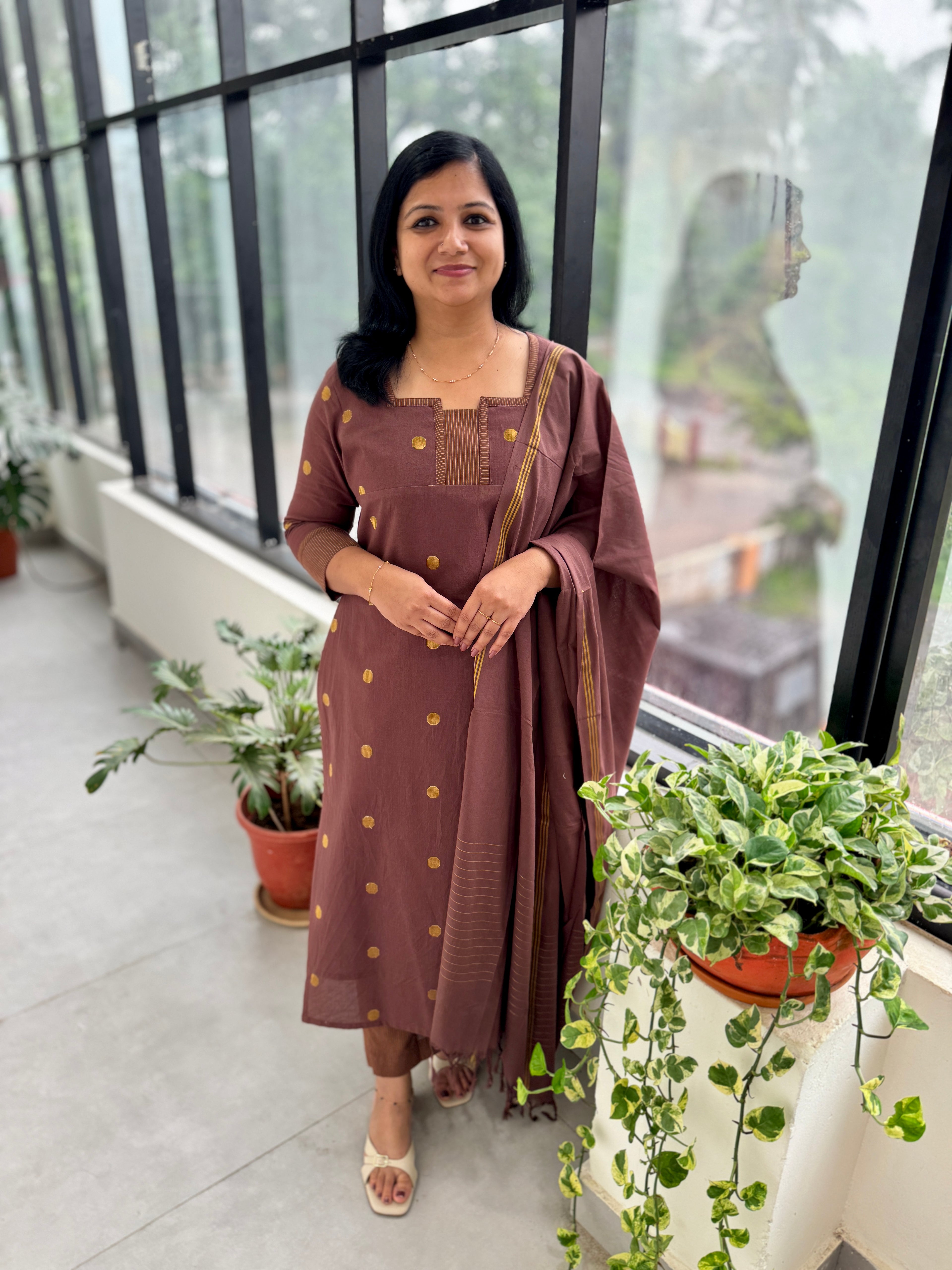 Florista 3 Piece Set in Weaved Cotton - Light Choclate Brown (3750)