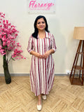 Florista Aline Kurti in Imported Weaved Cotton - 3766