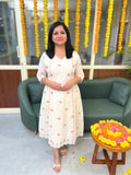 Pre-Book: Florista Onam Special Kurti in Kora Cotton  3815