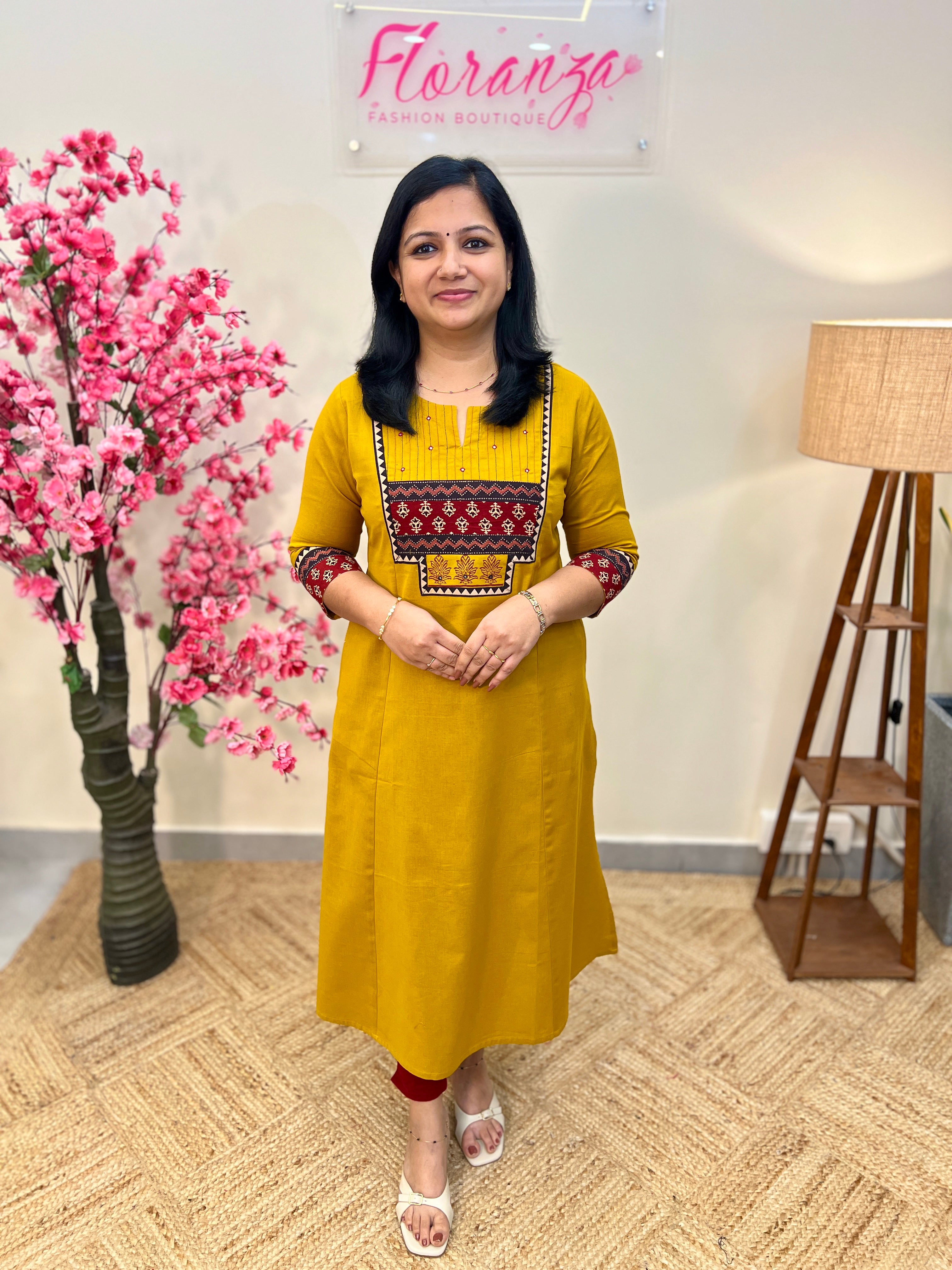 Anvita Brand Kurti In Cotton - 3828