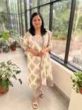 3 Piece Set In Jaipur Cotton with Sanganeri Print (3845)