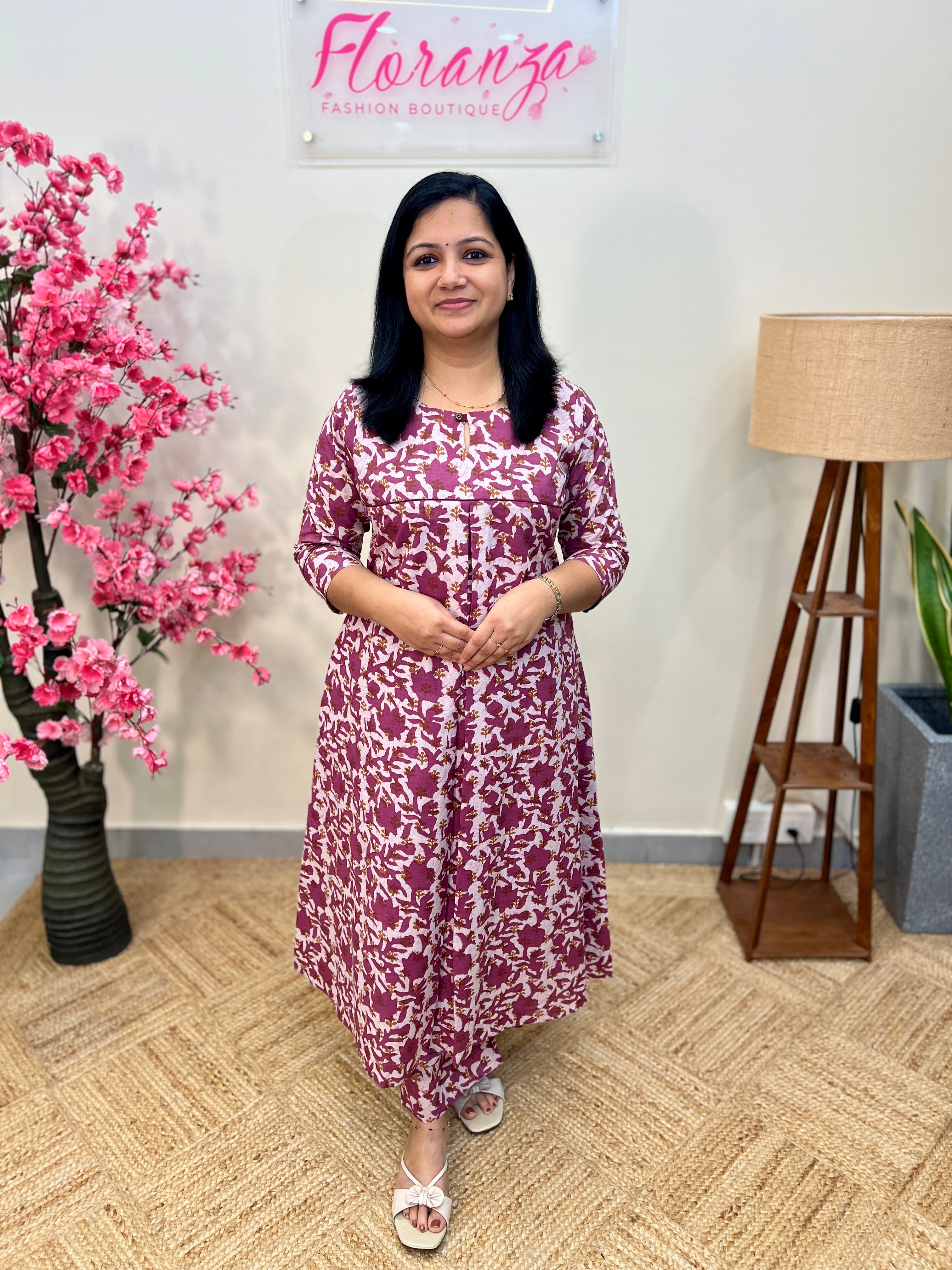 Florista Co-ord set in Printed Cotton (3852)
