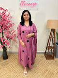 Premium 3 Piece Set In Wrinkle Rayon-Onion Pink(3858)