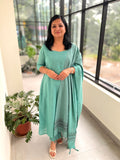 Florista 3 Piece Set In  Weaved Cotton-Pastel Turquoise(3841)
