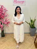 3 Piece Set In soft mul cotton-Off White (3880)