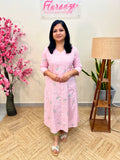 Kurti In Cotton - Pink(3883)