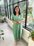 Florista 3 Piece Set in Weaved Cotton -Pastel Green(3904)