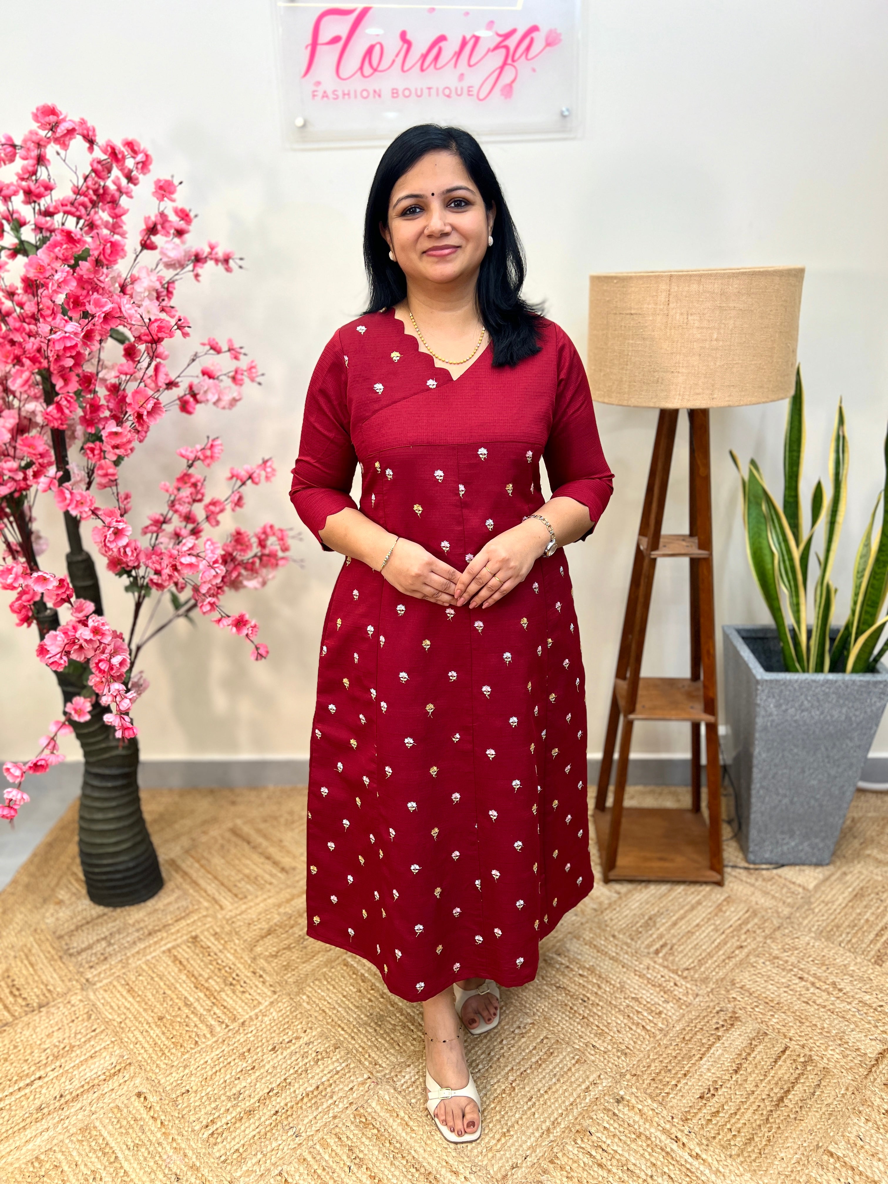 Florista Kurti in Berlin- Reddish Maroon(3910)