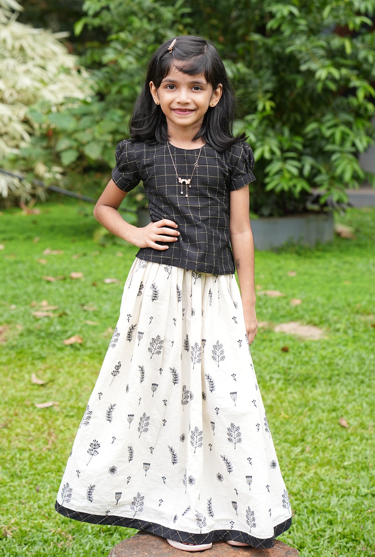Florista Onam Special Kids Skirt and Top -  3857