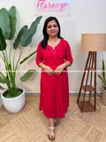Aline in georgette - Rani Pink (1015B) - Rani Pink / XS