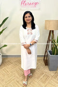 Branded Kurti In Slub Silk - 3634
