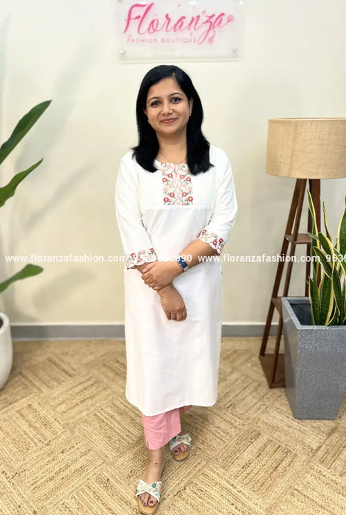 Branded Kurti In Slub Silk - 3634