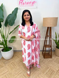 Cotton 3 Piece Set - Orange Peach(3999B) - Orange Peach / L