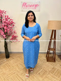 Florista 2 Piece Set in Weaved Cotton - 3774 - Light Blue / S