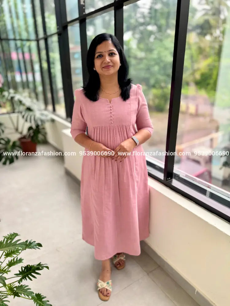 Florista Aline Kurti in Cotton - 3747 - S / Nude Pink
