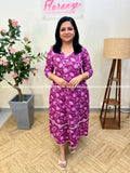 Florista Aline Kurti in Cotton - Dark Lavender (3975B) - Dark Lavender / XS