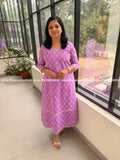 Florista Aline Kurti in Cotton - Lavender (3975I) - LAVENDER / XS