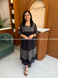 Florista Aline Kurti in Georggette - Black (4149C) - BLACK / XS
