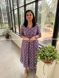 Florista Aline Kurti in Mul-Chiffon - Lavender (4067F) - LAVENDER / S