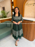 Florista Aline Kurti in Georggette - Dark Green (4149E) - Dark Green / XS