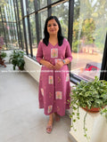 Florista Aline Kurti in Vatican Silk - Lavender mix Onion Pink (4116B) - LAVENDER / XS