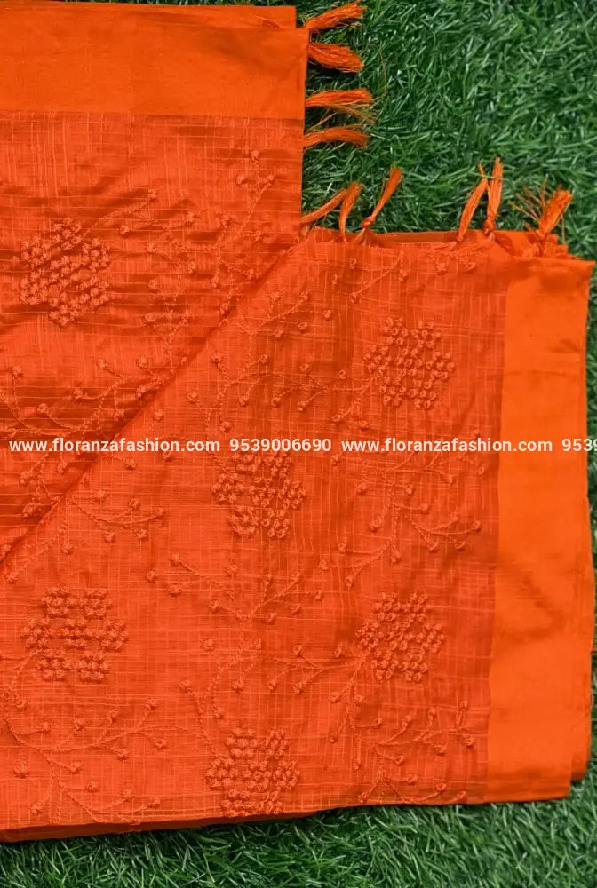 Kota Fabric Dupatta with Embroidery - 1530O