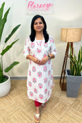 Pure Cotton Hakoba Kurti - 3649