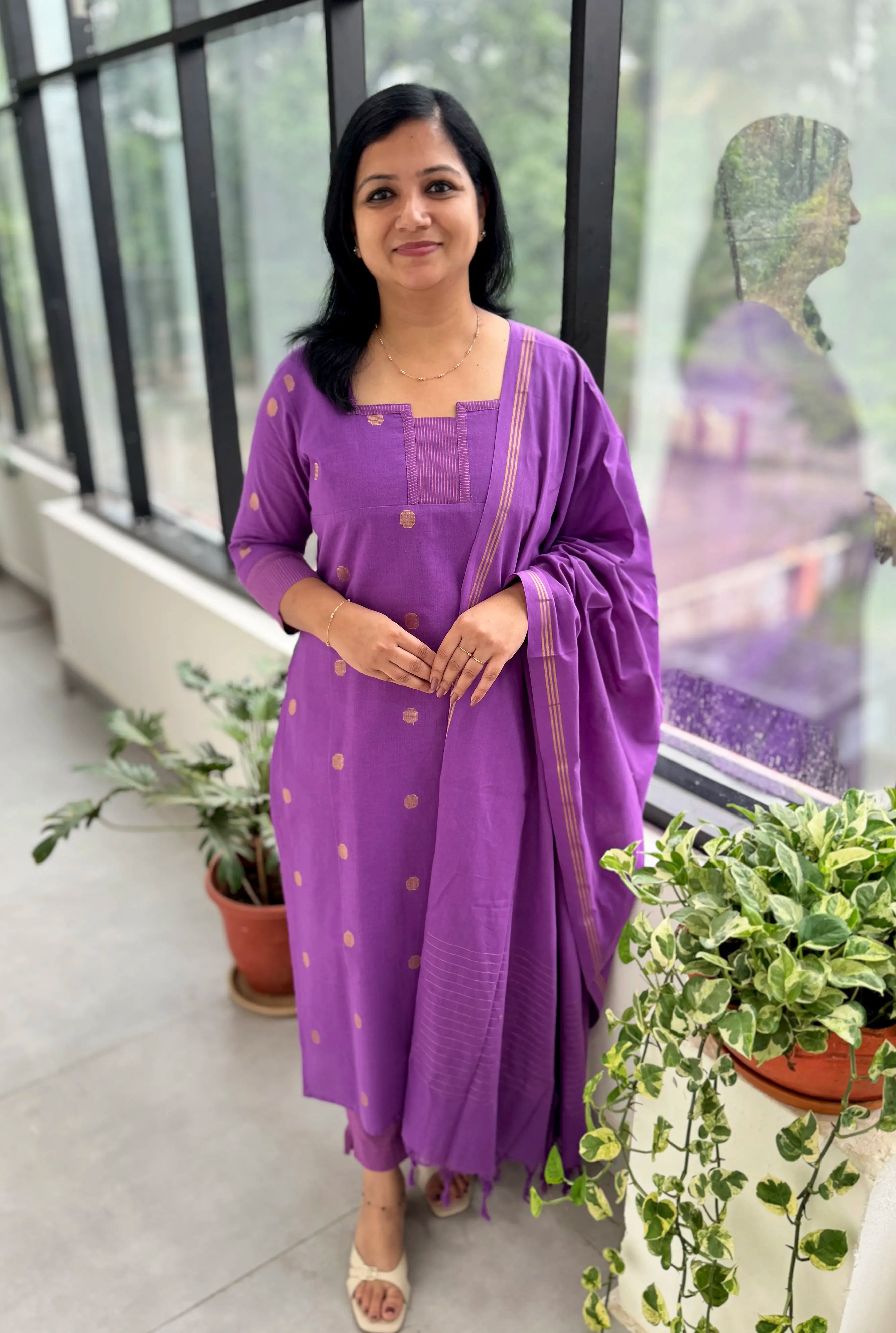 Florista 3 Piece Set in Weaved Cotton - Lavender (3750)