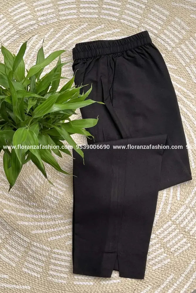 Our Own Brand Premium Bottom in Thar Laffer Cotton - 2744 - JET BLACK / S